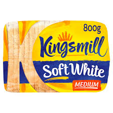 KINGSMILL SOFT WHITE SLICE BREAD MEDIUM 800G